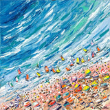 Joachim McMillan "BACOLET BEACH" ▪20X20X2 ▪OILS ▪︎TEXTURED ▪︎FRAMED