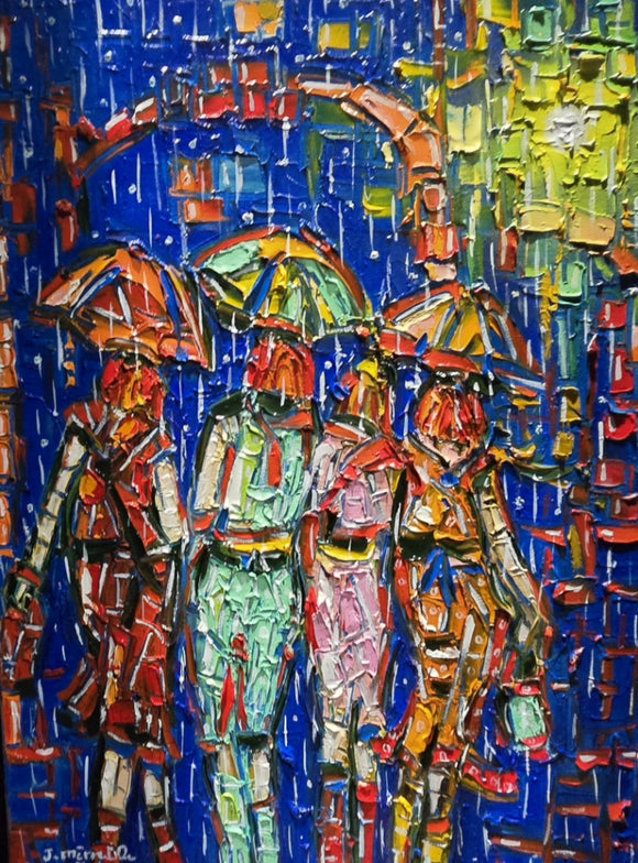 NEON NIGHT ▪18X24X1.5 ▪OILS  ▪︎TEXTURED