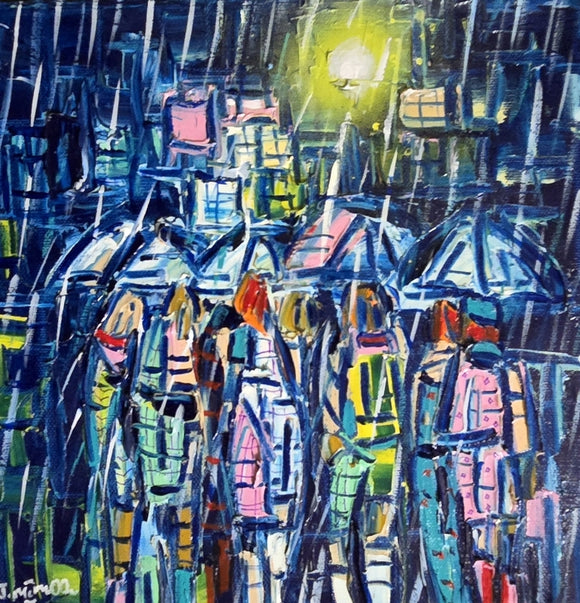 NIGHT DREAM  ▪︎10X10X1.5  ▪︎OILS ▪︎TEXTURED