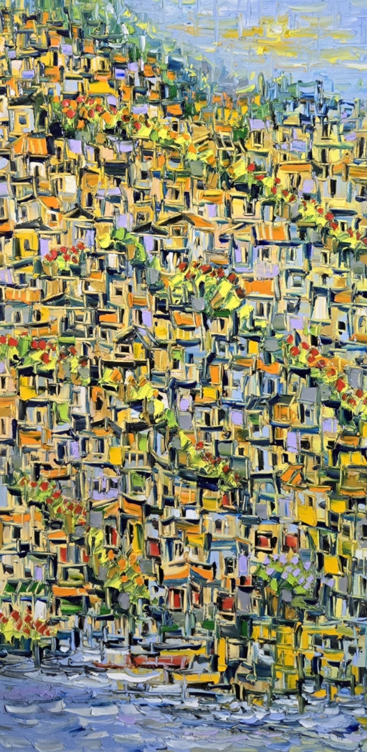 VILLAGE CITY ▪︎24X48X1.5  ▪︎OILS  ▪︎TEXTURED