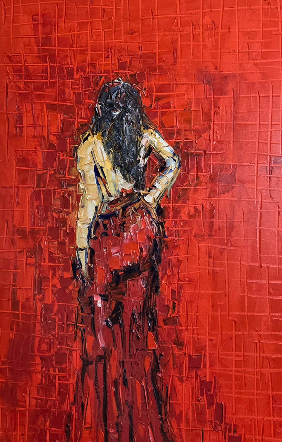 POSING  ▪︎24X36X1.5  ▪︎OILS  ▪︎TEXTURED