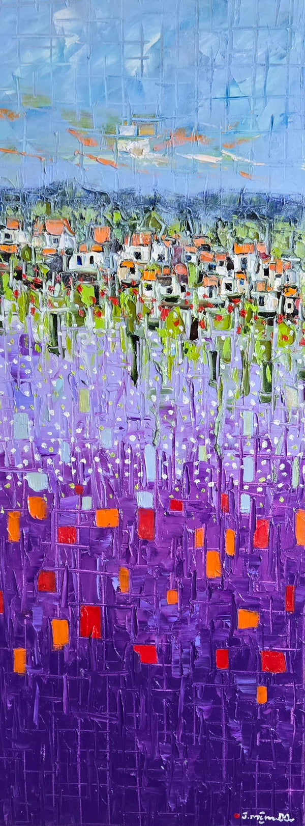 LAVENDER HILLS   ▪16X40X1.5 ▪OILS ▪︎TEXTURED