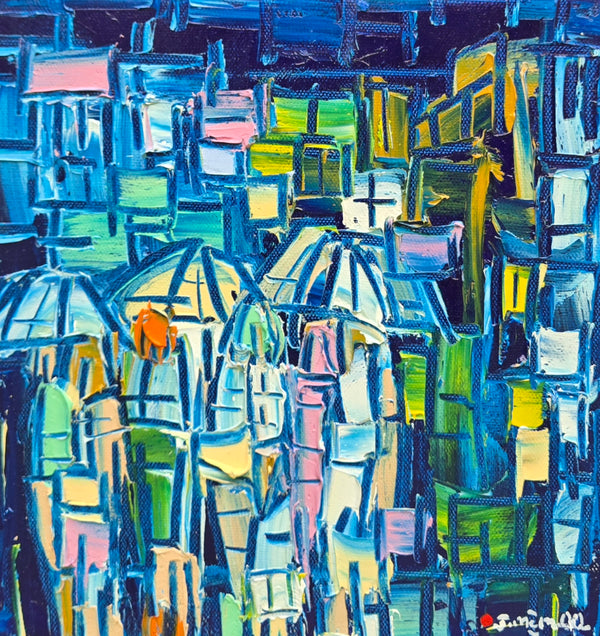 NIGHT GLORY  ▪︎10X10X1.5  ▪︎OILS ▪︎TEXTURED
