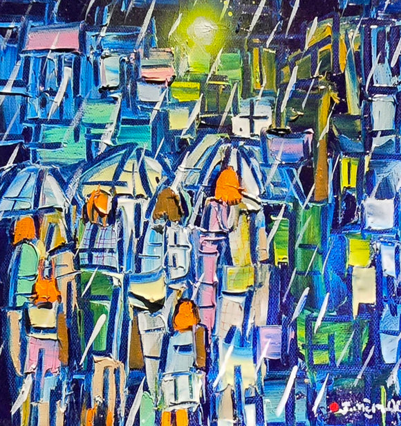 NIGHT GLORY  ▪︎10X10X1.5  ▪︎OILS ▪︎TEXTURED