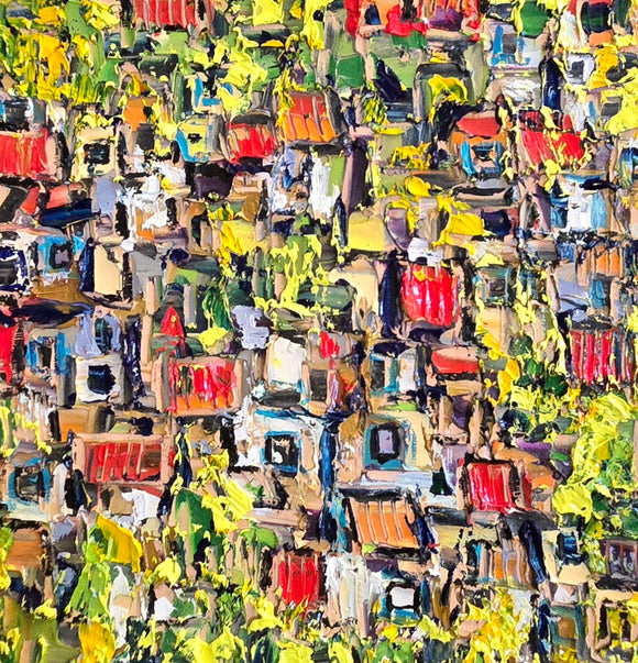 DASH VILLAGE  ▪︎10X10X1.5  ▪︎OILS ▪︎TEXTURED