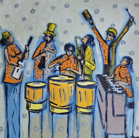 ROCKAWAY BAND  ▪48X48X1.5 ▪OILS ▪︎TEXTURED