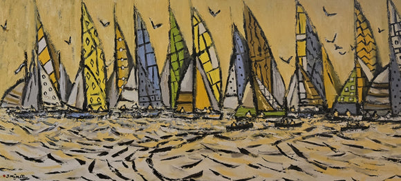 OCEAN DRIFT ▪24X48X1.5 ▪OILS ▪︎TEXTURED