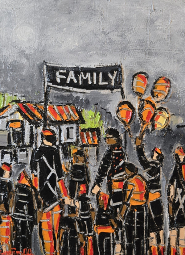 FAMILY  ▪︎9X12X1.5  ▪︎OILS ▪︎TEXTURED
