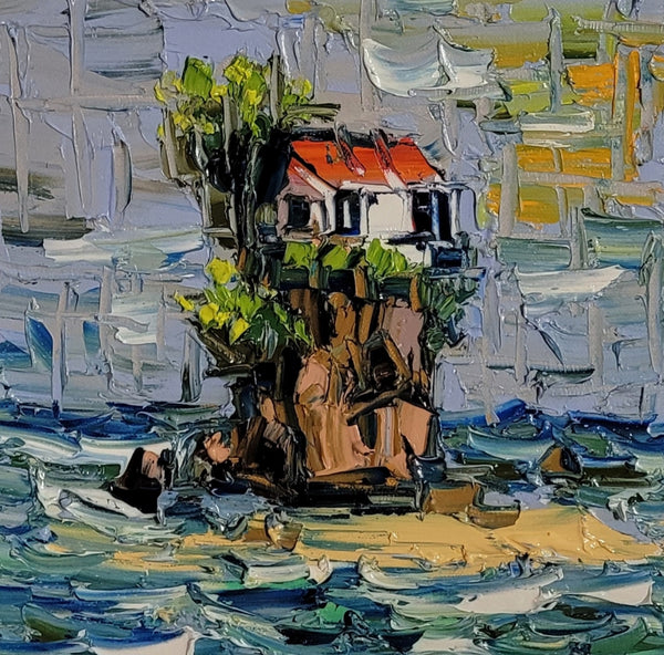 PACIFIC COTTAGE  ▪︎10X10X1.5  ▪︎OILS ▪︎TEXTURED