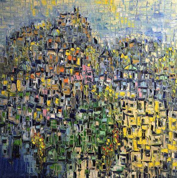 HILL CITY ▪︎40X40X1.5  ▪︎OILS  ▪︎TEXTURED