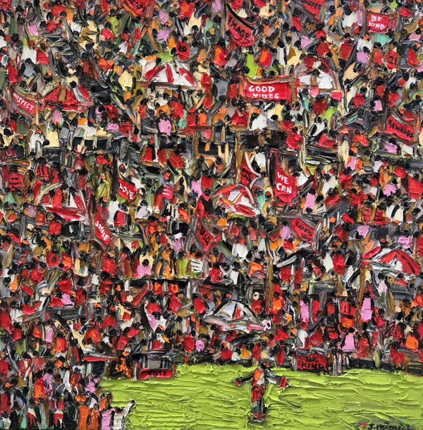 MASSIVE CROWD  ▪︎24X24X1.5  ▪︎OILS ▪︎TEXTURED