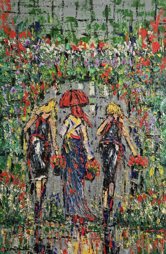 THE ESCORTS  ▪24X36X1.5   ▪OILS ▪︎TEXTURED