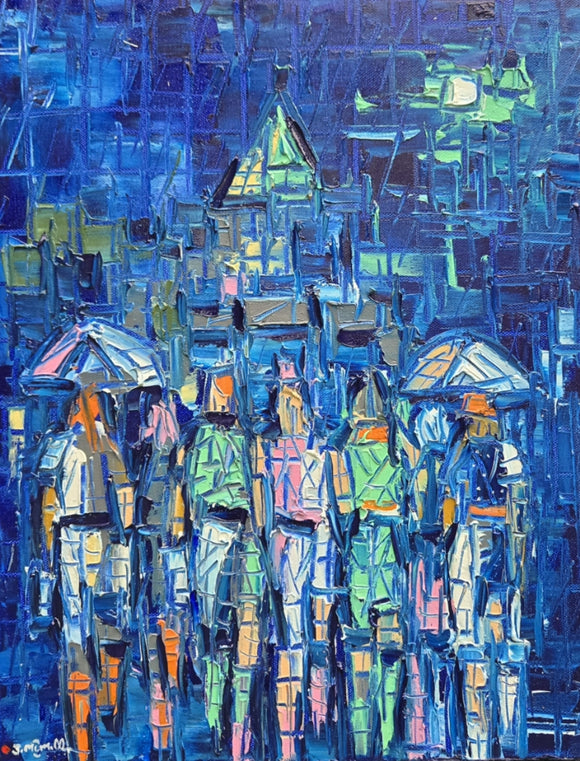 STROLL  ▪︎14x18x1.5  ▪︎OILS  ▪︎TEXTURED