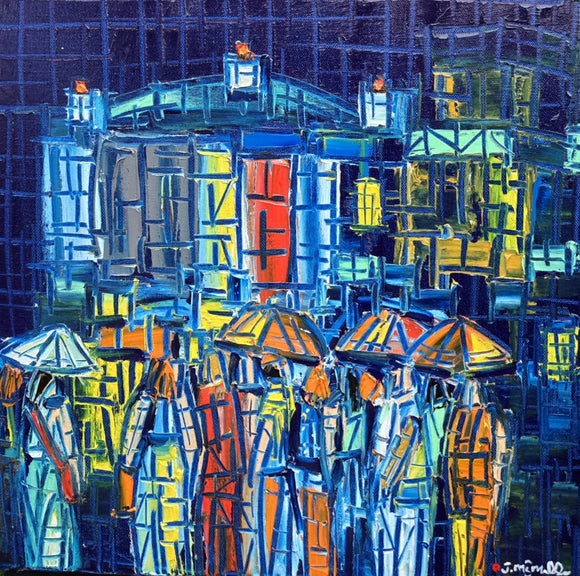 FRAGMENT STREET ▪︎16X16X1.5  ▪︎OILS ▪︎TEXTURED
