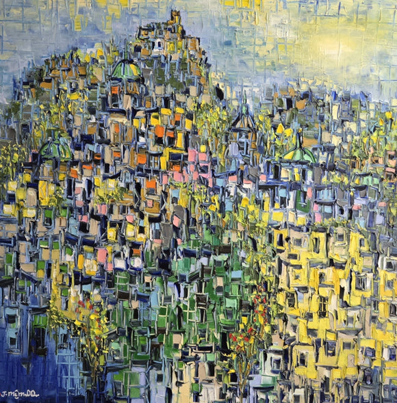 HILL CITY ▪︎40X40X1.5  ▪︎OILS  ▪︎TEXTURED