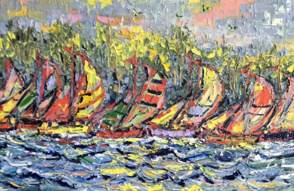 WAVES IN MOTION  ▪︎24X36X1.5  ▪︎OILS ▪︎TEXTURED