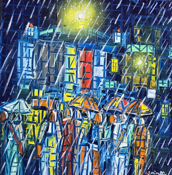 FRAGMENT STREET ▪︎16X16X1.5  ▪︎OILS ▪︎TEXTURED