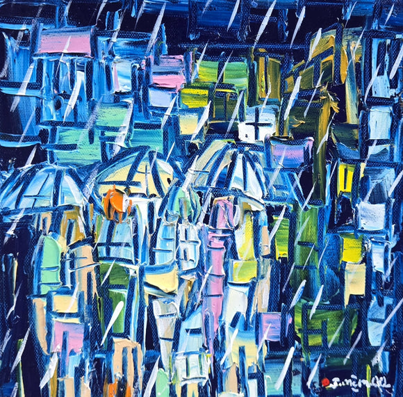 NIGHT GLORY  ▪︎10X10X1.5  ▪︎OILS ▪︎TEXTURED