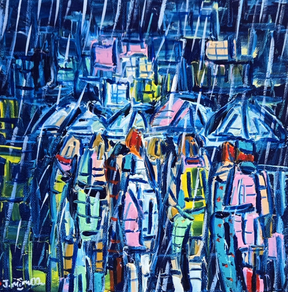 BLUE  ▪︎10X10X1.5  ▪︎OILS ▪︎TEXTURED