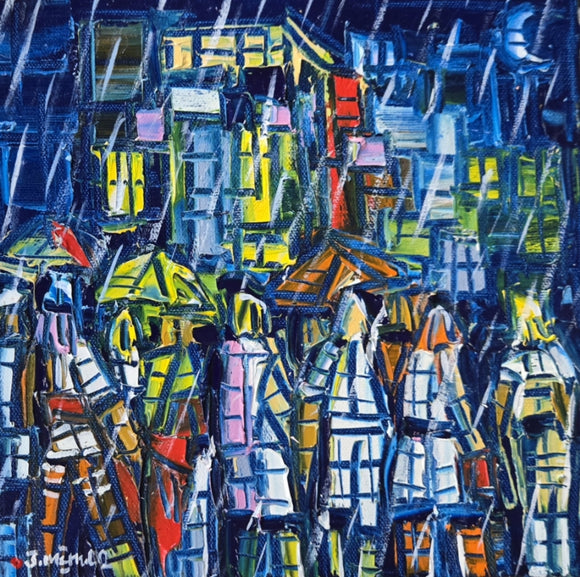 NIGHT LIFE  ▪︎10X10X1.5  ▪︎OILS ▪︎TEXTURED