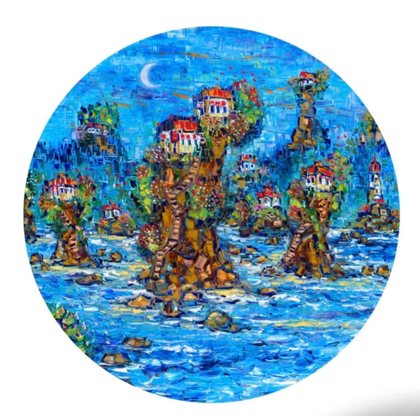 FANTASY GLASS PAPERWEIGHT