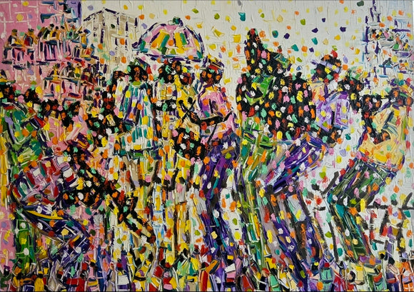 BIG AND SMALL ▪ 36X48X1.5  ▪OILS ▪︎TEXTURED
