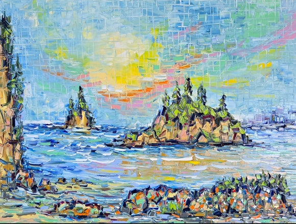 SEA STACKS  ▪30X40X1.5 ▪OILS ▪︎TEXTURED