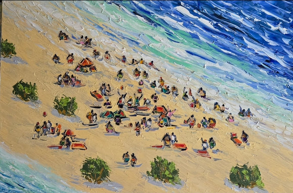 SAND BAR   ▪︎24X36X1.5  ▪OILS ▪︎TEXTURED