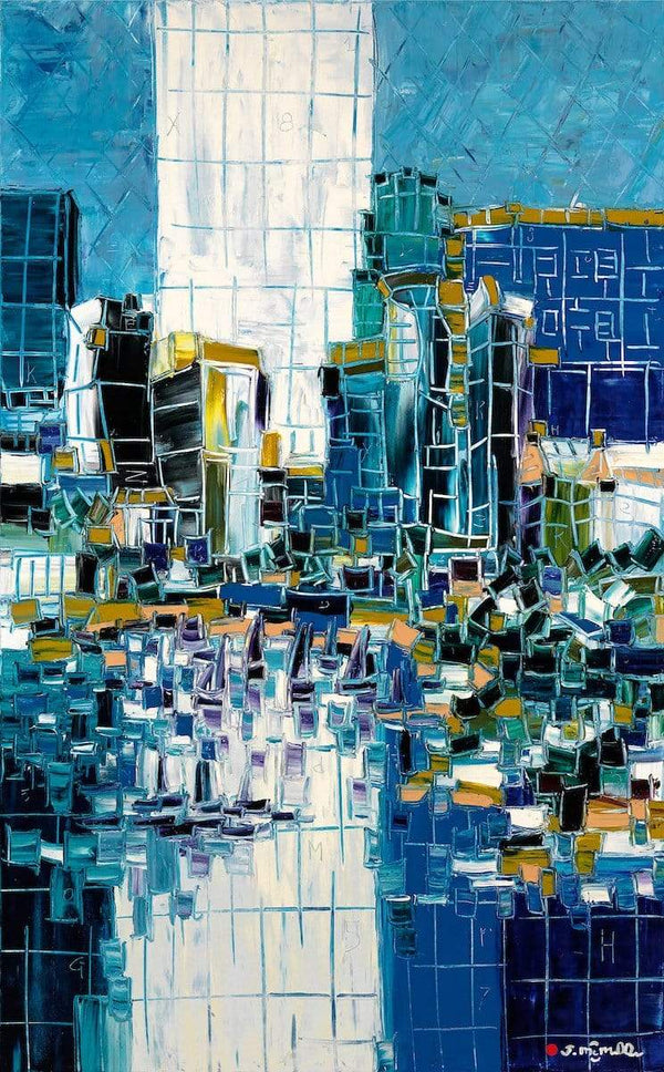 Joachim McMillan COIN CITY RESORTS ▪︎24X48X2 ▪︎OILS ▪︎TEXTURED  ▪︎FRAMED