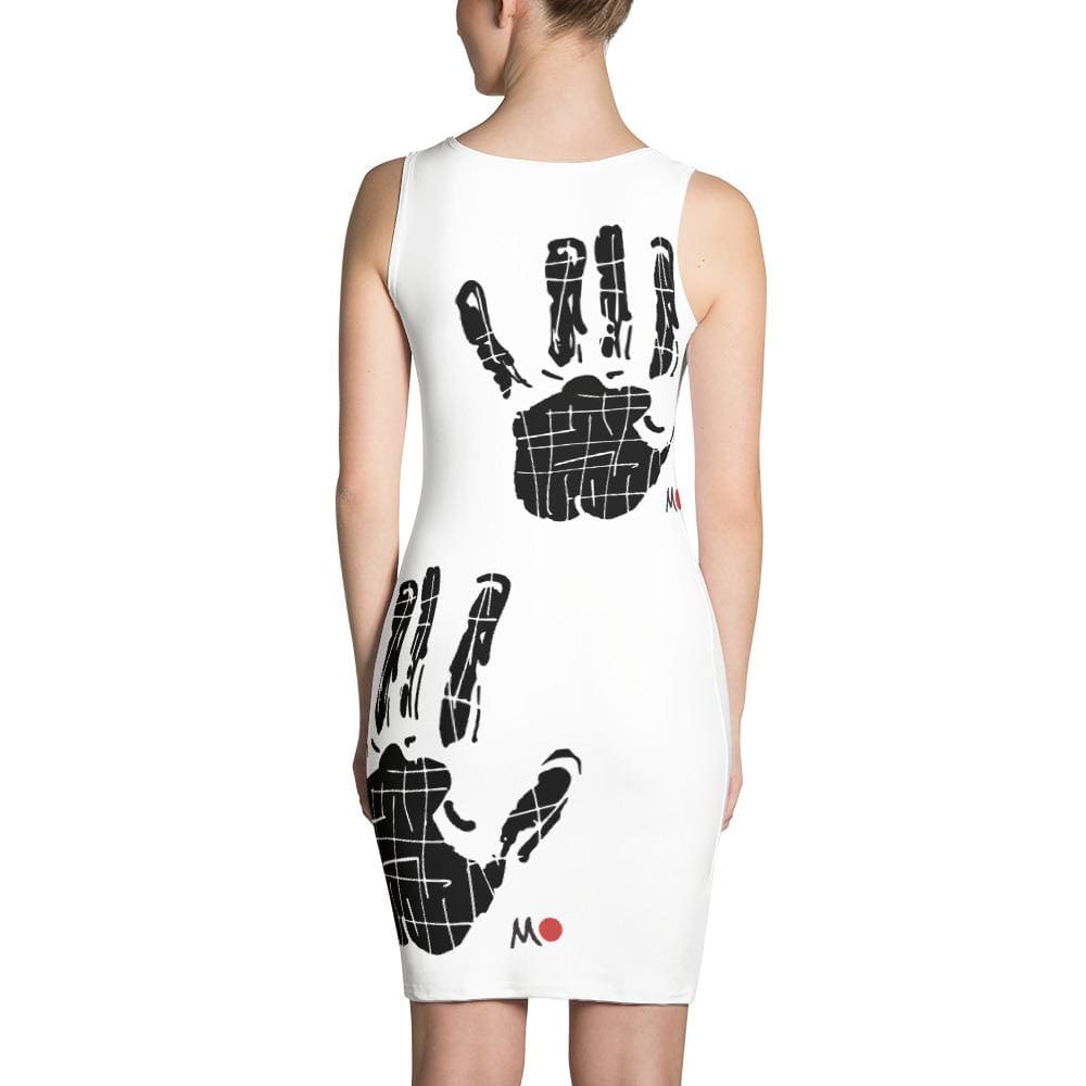 hands dress designs Handpainted dress